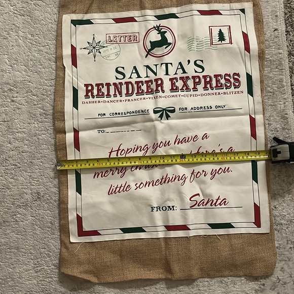 The Santa's Reindeer Express Santa Sack - Picture 2 of 4